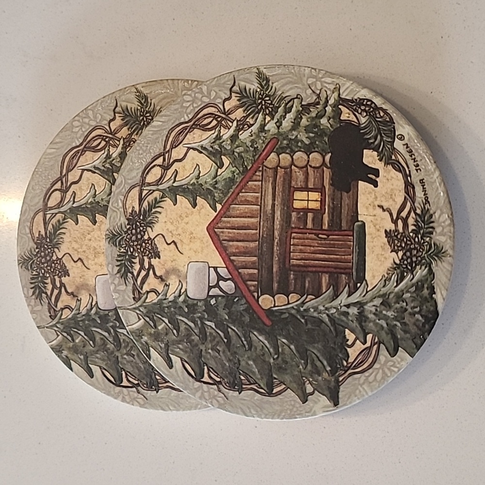 New!! Rustic Cabin Coasters